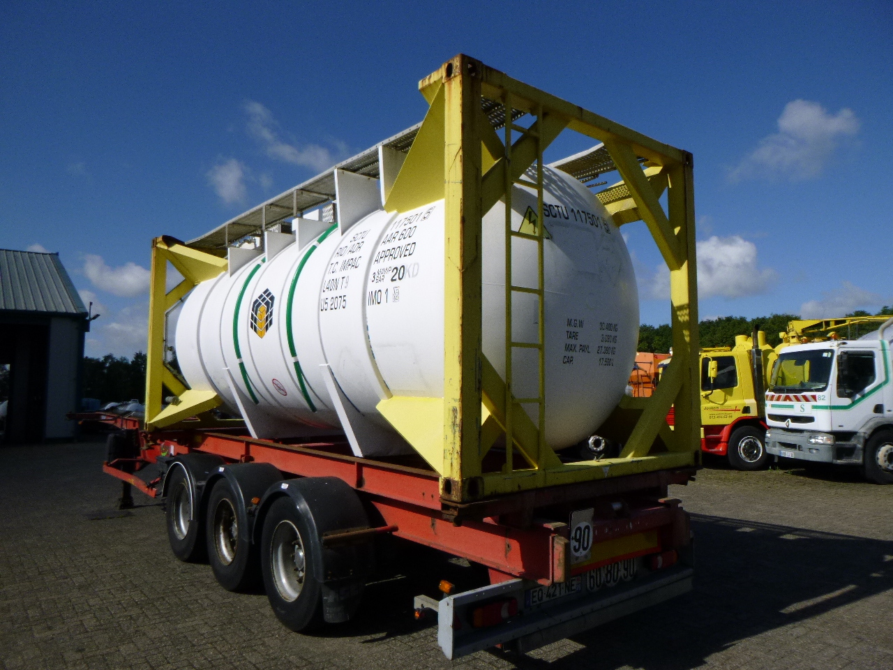 Contentor cisterna, Semi-reboque CPV Tank container IMO 1 / L4DN / 20 ft / 17.5 m3 / 1 comp: foto 2