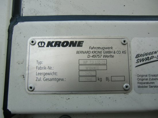 Toldo carroçaria novo Krone Wechselpritsche 7,30 Meter , XL Zertifikat: foto 5