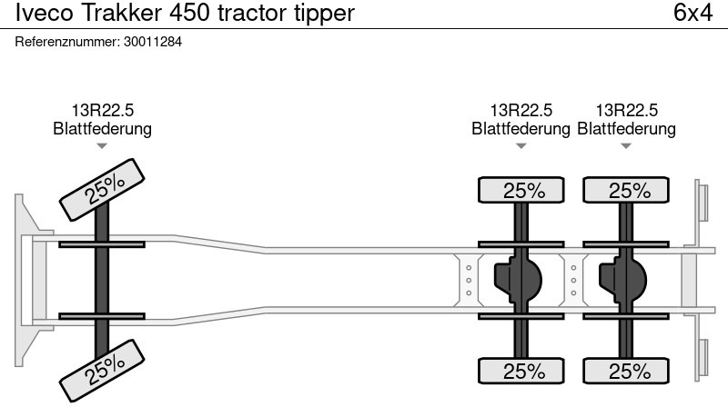 Camião basculante Iveco Trakker 450 tractor tipper: foto 14