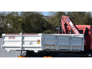 Camião polibenne MAN Abrollkipper Container + KRAN HMF 953 K2!: foto 2