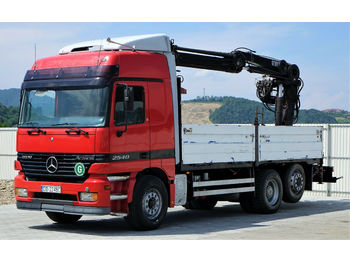Camião de caixa aberta/ Plataforma Mercedes-Benz Actros 2540 Pritsche 6,00m + Kran 6x2!: foto 1