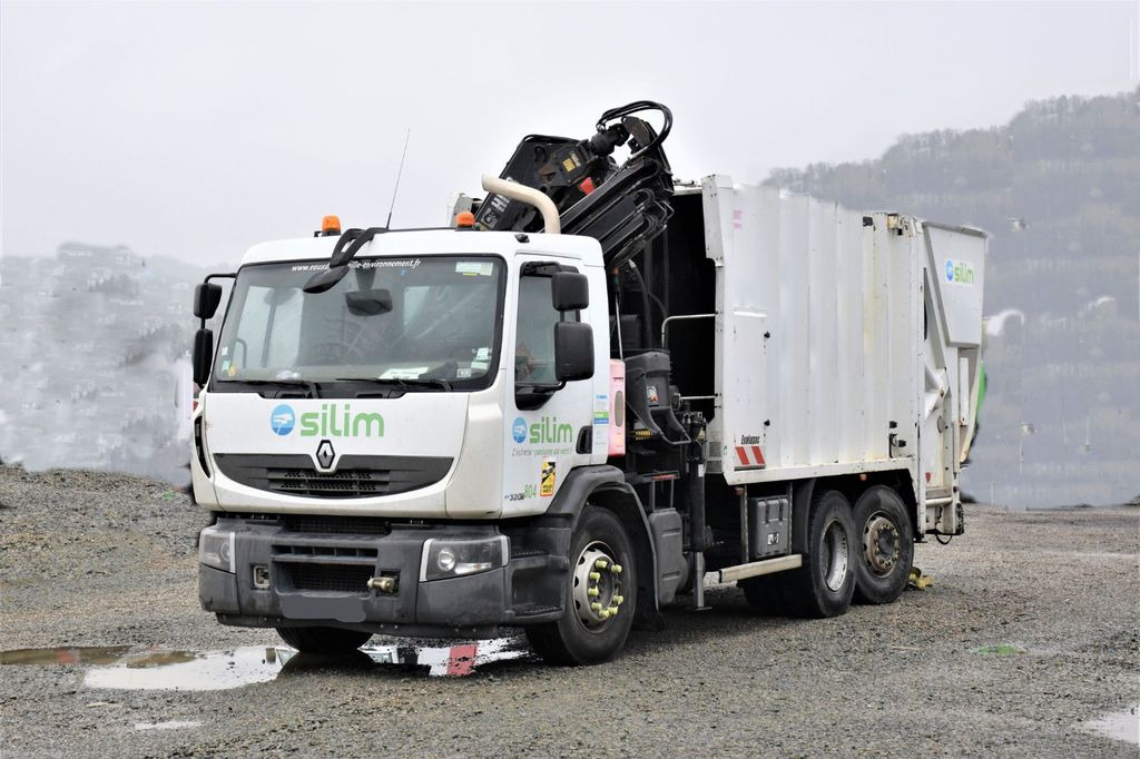 Camião grua, Caminhão de lixo Renault Premium 320DXI*Müllwagen + HIAB 166E-3HIDUO/FUNK: foto 2