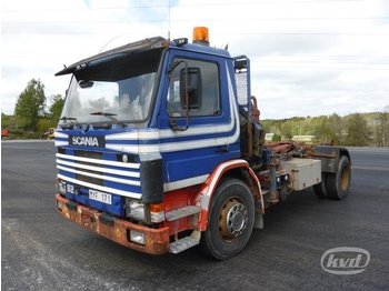 Camião transportador de contêineres/ Caixa móvel Scania G82ML 42 KKL 4x2 Lastväxlare (kran) -86: foto 1