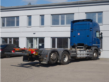 Camião transportador de contêineres/ Caixa móvel Scania R450 6x2 BDF + Krone: foto 5