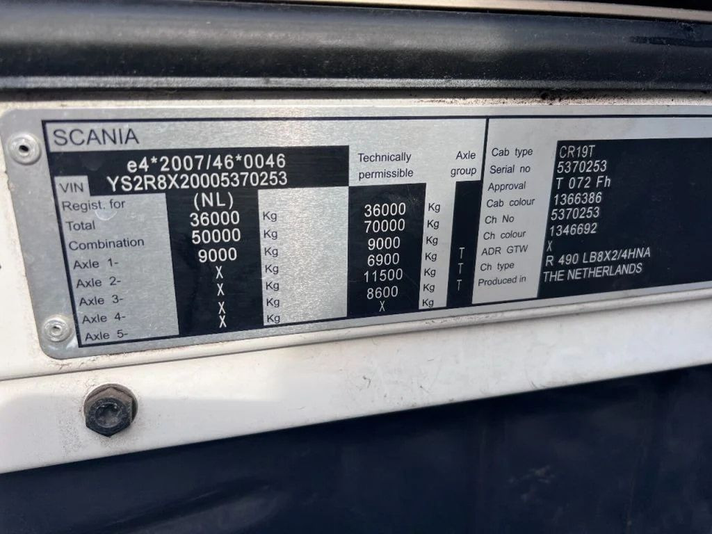 Camião chassi Scania R490 8X2 EURO 6 RETARDER: foto 7