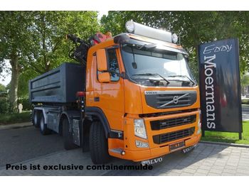 Camião transportador de contêineres/ Caixa móvel Volvo FM 370 Kran - Container 8x2: foto 1