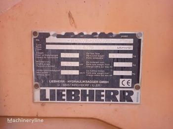 Escavadeira de rodas LIEBHERR A 316
