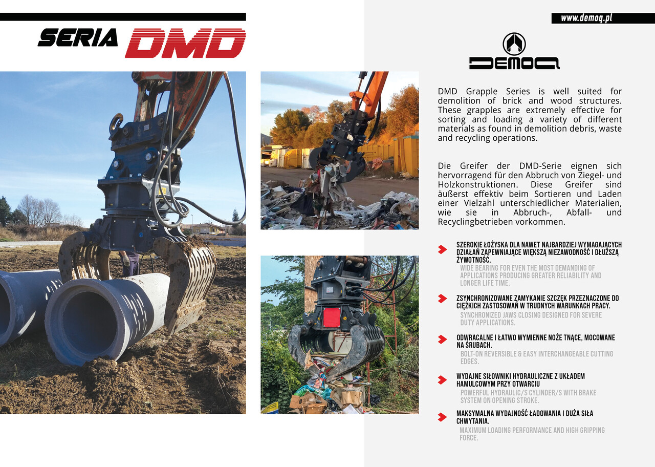 Garra por Máquina de construção novo DEMOQ DMD 45 S Hydraulic Polyp -grab 130 kg: foto 4