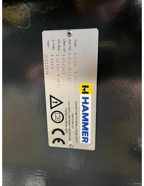 Martelo hidráulico novo Hammer HS1500: foto 7