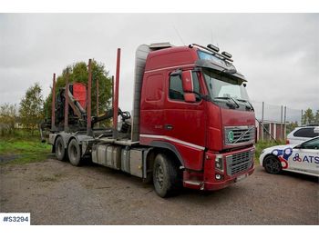 Reboque florestal VOLVO FH16 540 6x4 Timber Truck with Crane and Trailer: foto 1