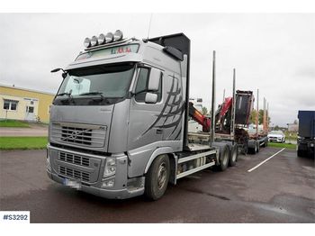 Reboque florestal VOLVO FH16 Timber Truck with Crane and Trailer: foto 1