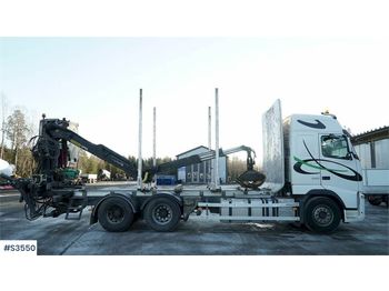 Reboque florestal VOLVO FH16 Timber Truck with crane and trailer: foto 1