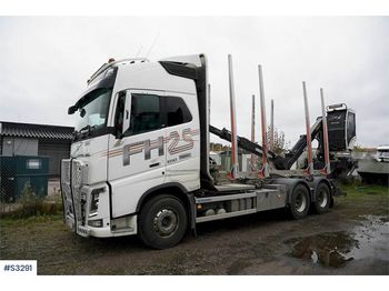 Reboque florestal VOLVO FH650 6x4 Timber Truck with Crane and Trailer: foto 1