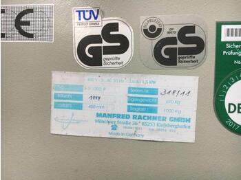 Máquina de impressão Rachner R 1000 P Stapelwender: foto 2