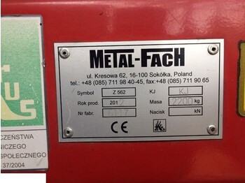  Prasa Sipma Metal Fach 2012 rok Z562 - Enfardadeira de fardos redondos