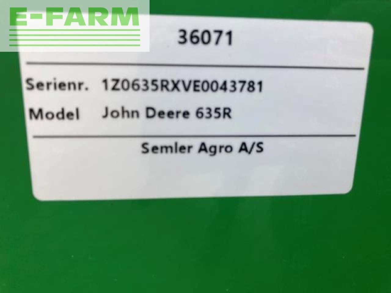 Plataforma para colheitadeira John Deere 635r: foto 16