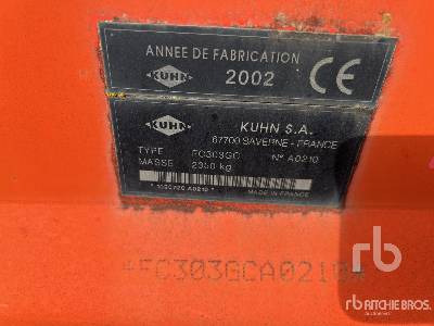Gadanheira KUHN FC303GC 3000 mm Faucheuse Conditionneuse: foto 5