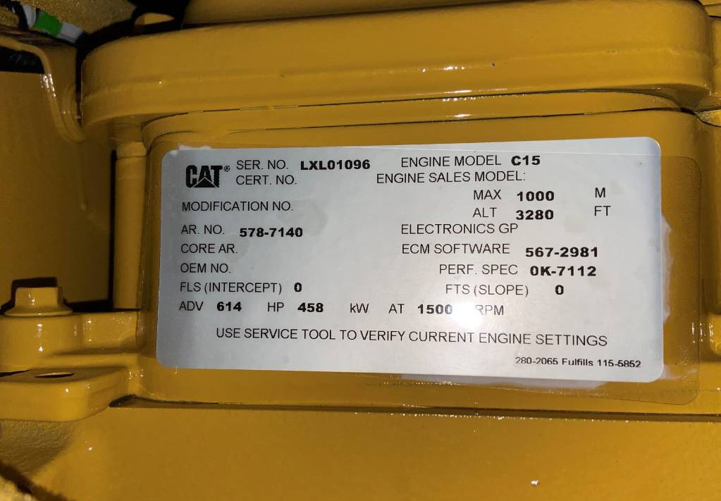 Gerador elétrico CAT DE500E0 - C15 - 500 kVA Generator - DPX-18026: foto 8