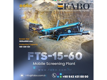 Britadeira móvel novo FABO FTS 15-60 Mobile Screening Plant | Tracked Screening Plant | Ready In Stock: foto 1