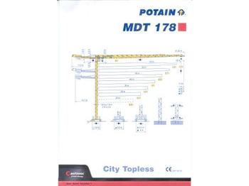 Potain MDT 178 - Guindaste de torre