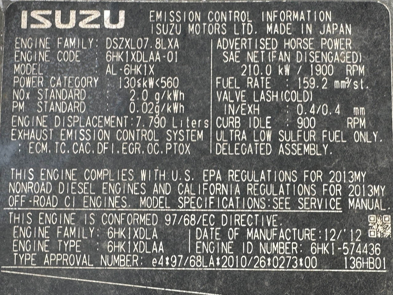 Escavadora de rastos HITACHI ZX350LCN-5B: foto 11