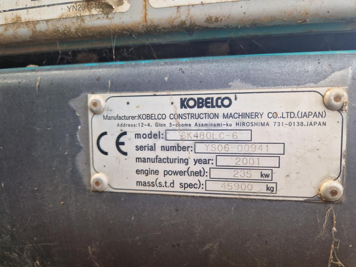Escavadora de rastos Kobelco SK480LC-6: foto 8