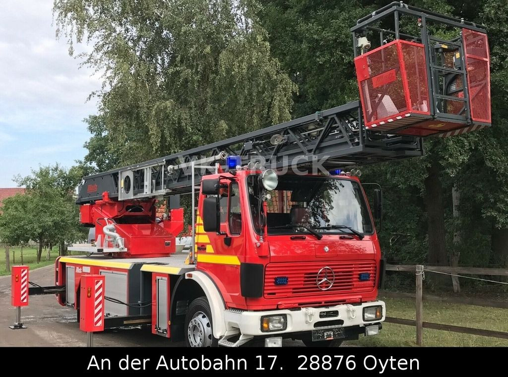 Caminhão com plataforma aérea Mercedes-Benz 1422F Feuerwehr Drehleiter METZ DLK 23/12 PLCII: foto 3