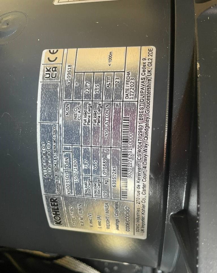 Gerador elétrico Sdmo K12 - 12 kVA Generator - DPX-17001: foto 15