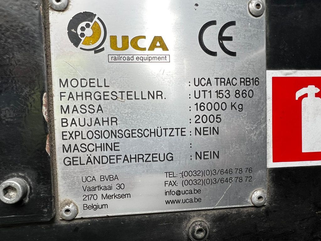 Máquina de construção UCA Trac RB16,JCB Zweiwegfahrzeug, rail+road: foto 8