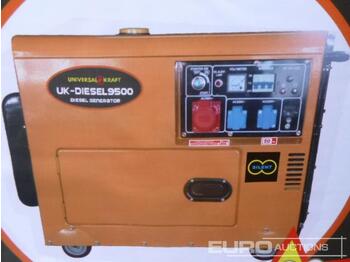 Gerador elétrico Unused UniversalKraft UK9500 Diesel Generator: foto 1