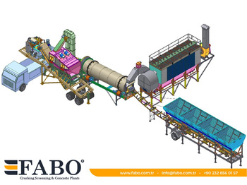 FABO Installation of asphalt of any capacity mobile and fixed - Usina de asfalto