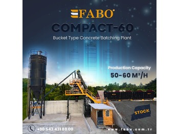 FABO SKIP SYSTEM CONCRETE BATCHING PLANT | 60m3/h Capacity  | Ready in Stock - Usina de concreto