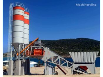 POLYGONMACH 100 m3 per hour mobile concrete batching plant - Usina de concreto