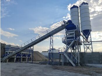 POLYGONMACH Stationary 135m3 Batching Planr with Double Planetery Mixer - Usina de concreto