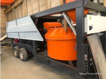Plusmix MT30 : 30 m³/ hour MINI MOBILE Concrete Plant - Usina de concreto
