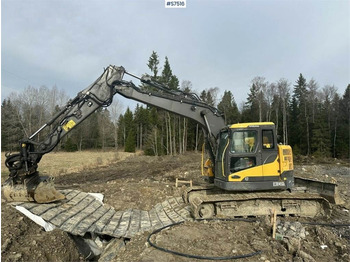 Escavadora de rastos Volvo ECR145DL Crawler excavator with rotor and buckets: foto 2