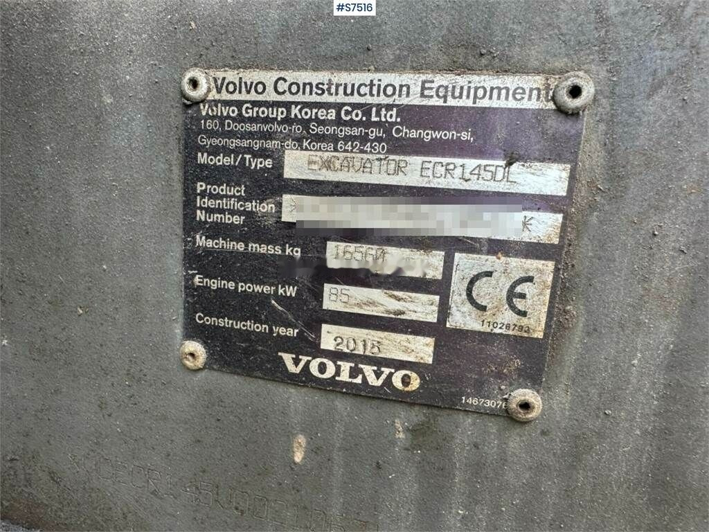 Escavadora de rastos Volvo ECR145DL Crawler excavator with rotor and buckets: foto 42