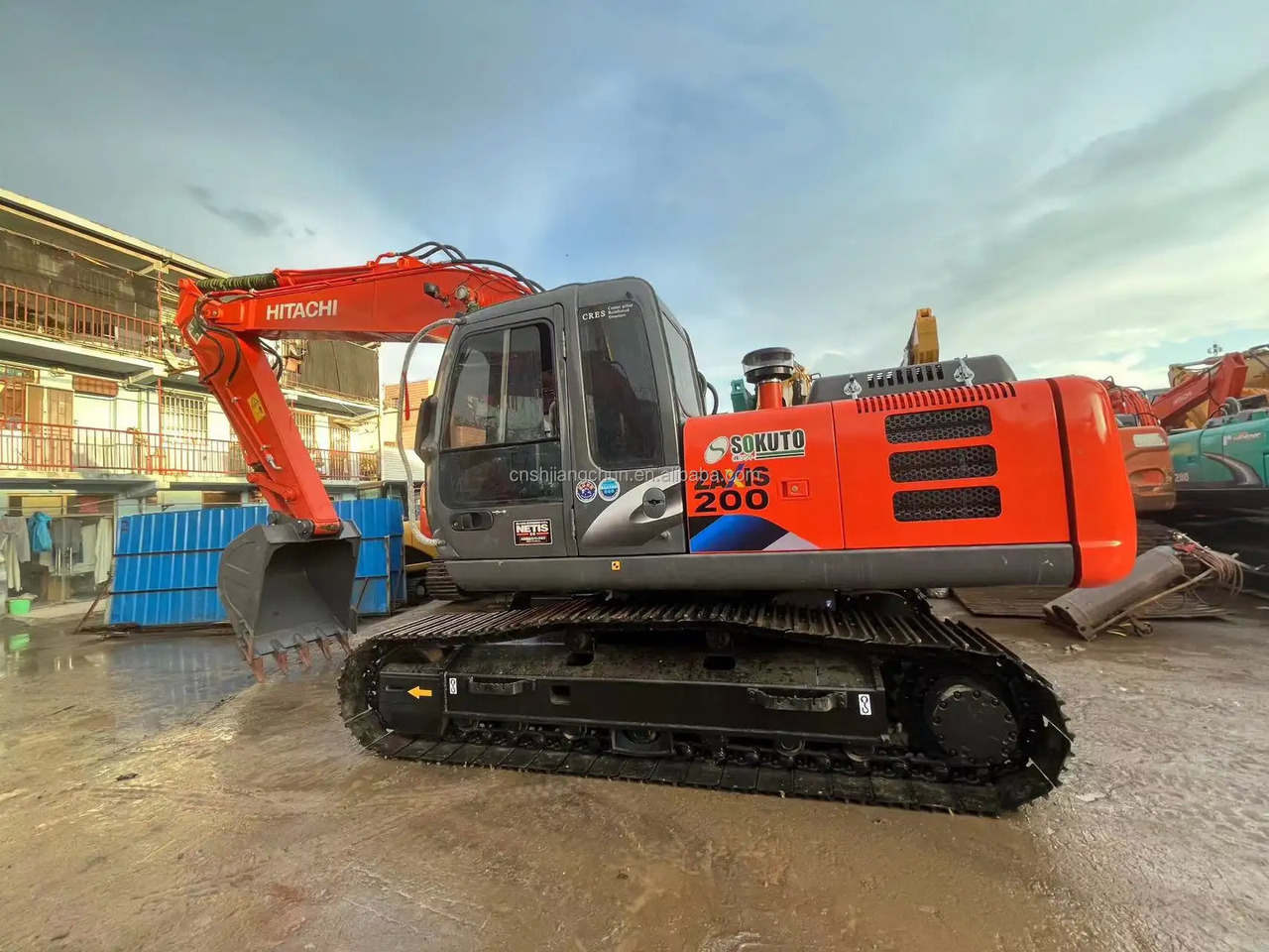 Escavadora de rastos high cost performance second hand  Hitachi ZX200-3G hydraulic crawler excavator 20 ton excavating machinery: foto 5