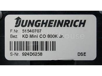 Painel de instrumentos por Equipamento de movimentação Jungheinrich 51540707 Display KD mini Co 800K Jr. sn. 924D6258: foto 3