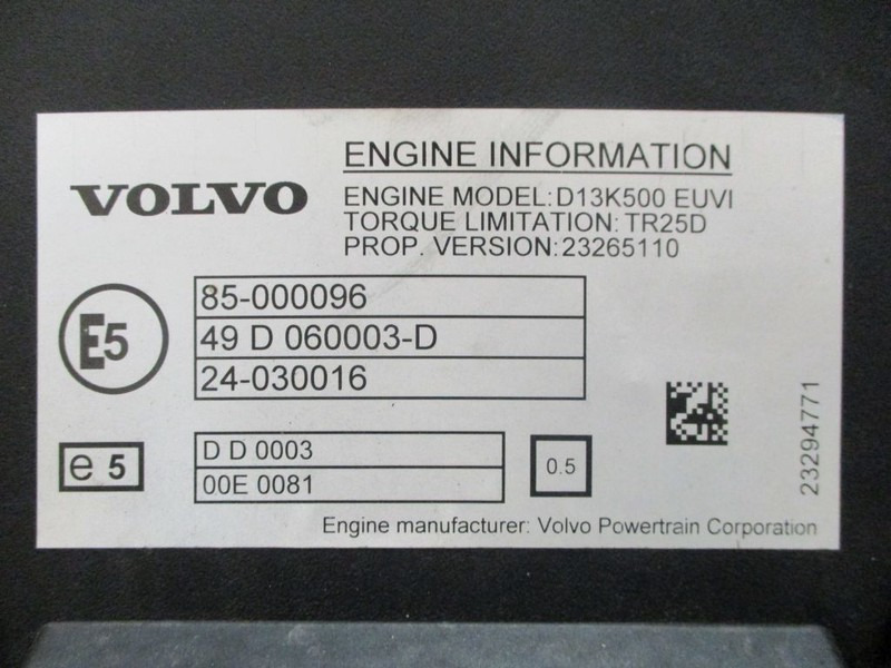 Motor Volvo D13K500 EUVI MOTOR 85000096 VOLVO FH 500 2021 5000KM!: foto 9