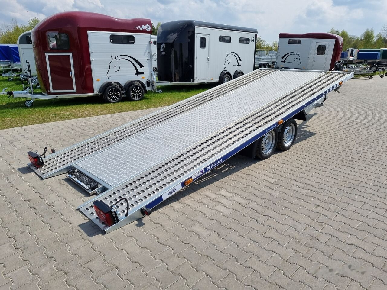 Reboque transporte de veículos novo Lorries PLI-35 5021 car trailer 3.5t GVW tilting platform 500 x 210 cm: foto 20