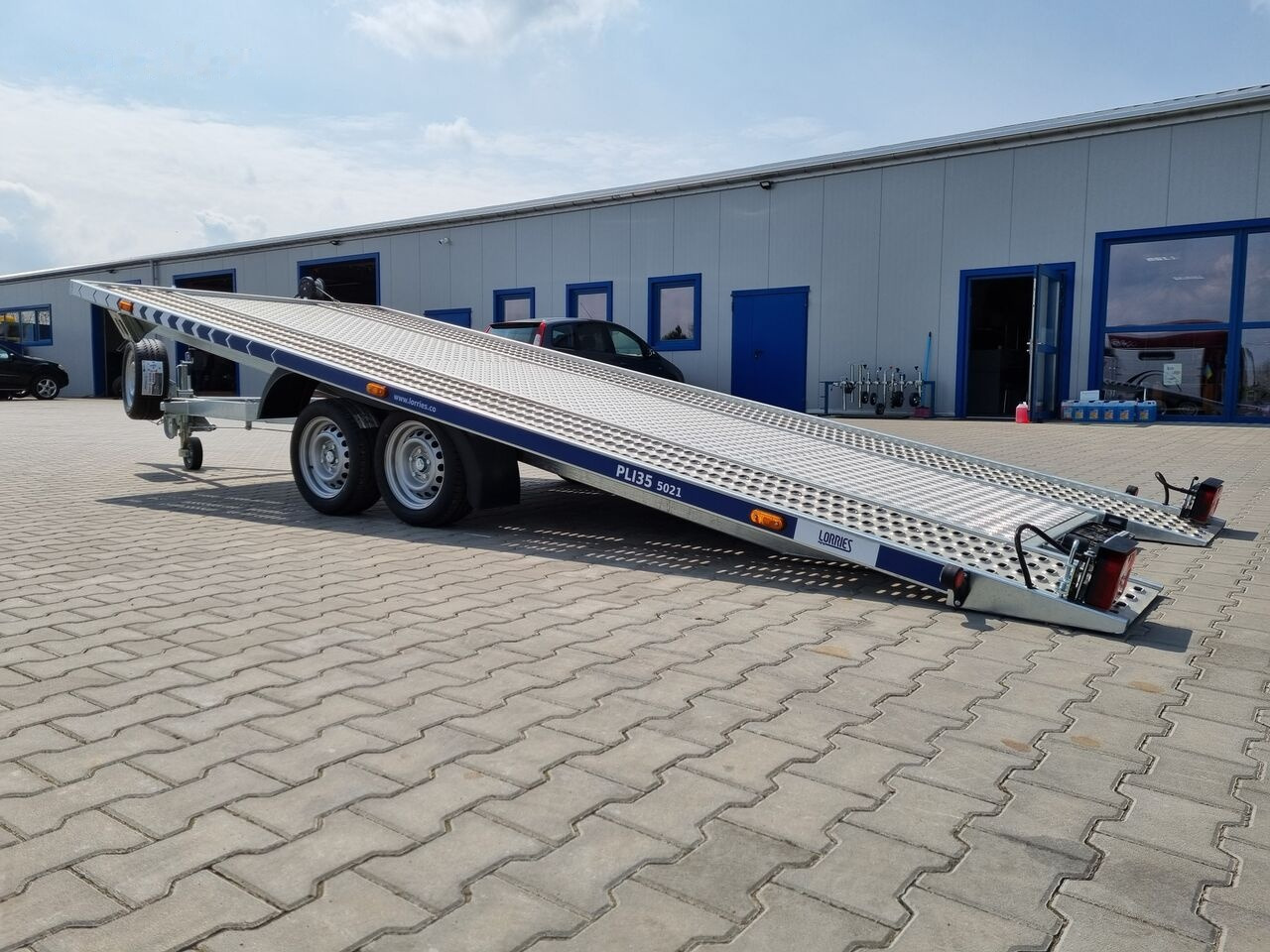 Reboque transporte de veículos novo Lorries PLI-35 5021 car trailer 3.5t GVW tilting platform 500 x 210 cm: foto 14