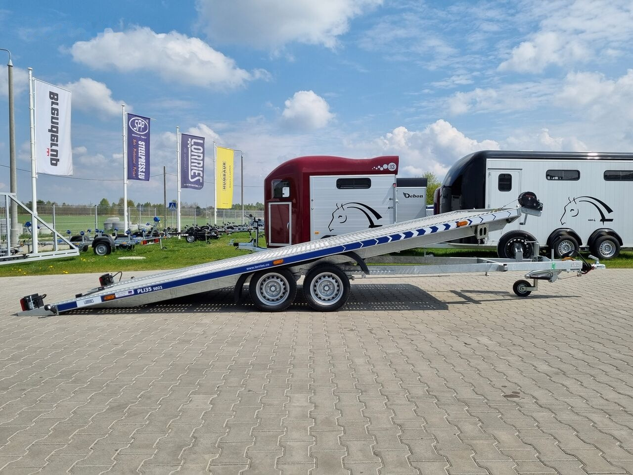 Reboque transporte de veículos novo Lorries PLI-35 5021 car trailer 3.5t GVW tilting platform 500 x 210 cm: foto 21