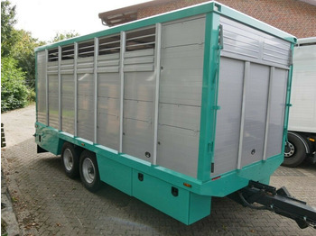 Reboque transporte de gado Menke-Janzen Tandem Einstock Top Zustand: foto 2