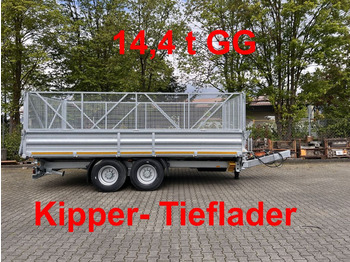 Reboque basculante novo Möslein  14 t Tandem- Kipper Tieflader 5,70 m lang, Brei: foto 1