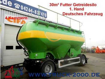 Feldbinder HEUT 30m³ Futter-Getreide-Silo 4 Kammern 1.Hand - Reboque tanque