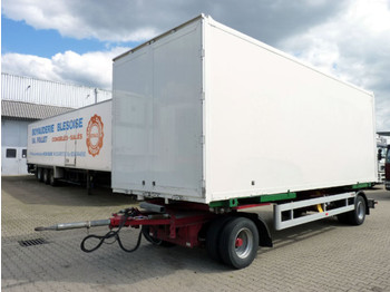 Fliegl ZWP180 Wechself mit Koffer BPW-Eco Durchladeeinr - Reboque transportador de contêineres/ Caixa móvel