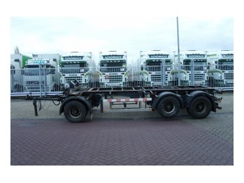 Groenewegen 20ft container trailer 20 CCA-9-18 - Reboque transportador de contêineres/ Caixa móvel