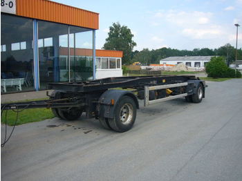 Hüffermann Anhänger - Reboque transportador de contêineres/ Caixa móvel