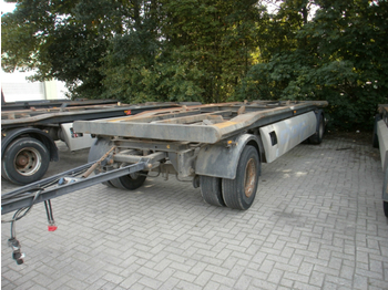 JUNG Fahrzeugbau 2-achs Kombianhänger / TKA 18 HV - Reboque transportador de contêineres/ Caixa móvel